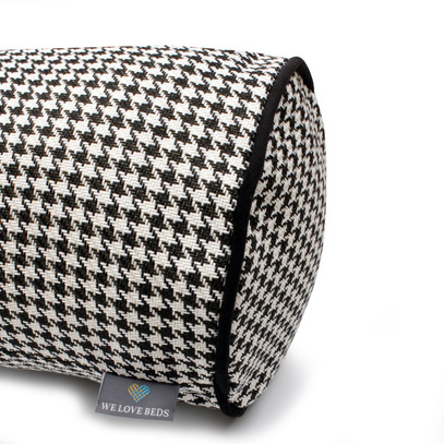 Wałek poduszka z wkładem Check Black  20 x 82 cm  We Love Beds