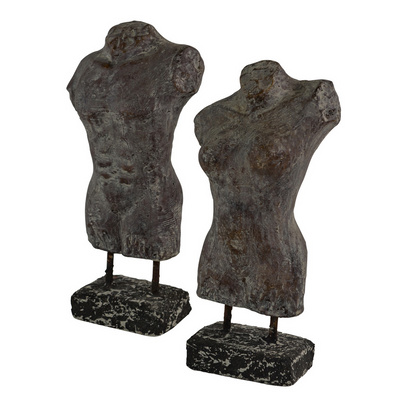 Tors męski figura dekoracyjna 30x14x10 cm