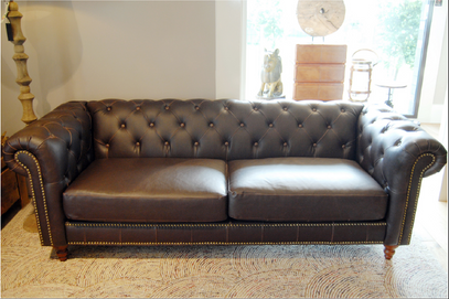 Sofa Chester 3 Brown