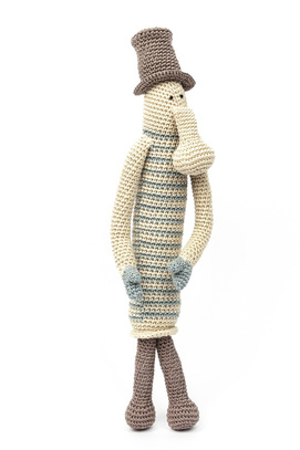 Trąbalin w niebieskich rękawiczkach H37 cm