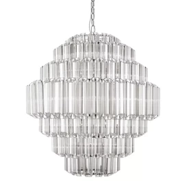 Lampa sufitowa szkło Caste L 80x80x93cm