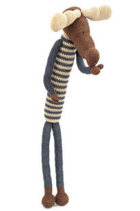 Łoś w sweterku miodowym HOA MOA H 57 cm