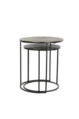 Stoliki PRIMO S/2 Ø41x46+Ø49x52 cmLight & Living