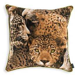 Poduszka dekoracyjna z wkładem Leopard 60 x 60 cm
