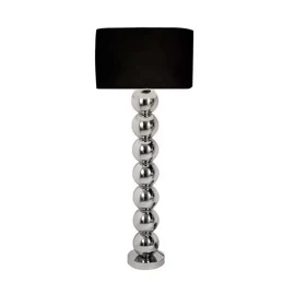 Lampa podłogowa srebrna kula bez klosza 30x13x55cm