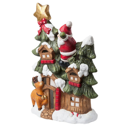 Lampion domek ceramiczny 33 x 14 x 50 cm