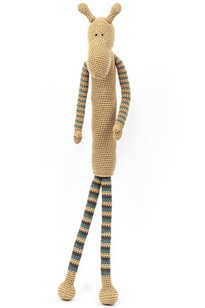 Żyrafa w spodenkach w kolorowe paski  H 65 cm