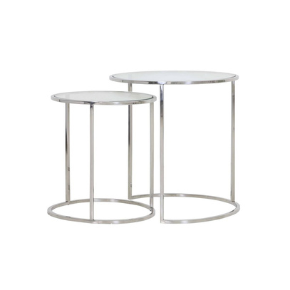 Stoliki DUARTE S/2 Ø40 x 45+Ø50 x 52 cm Light & Living