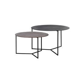 Stoliki SOCOS S/2 Ø65x40+Ø75x46 cm Light & Living