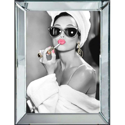Obraz reprodukcja Lady with Pink lips 70x4.5x90cm