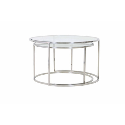 Stoliki DUARTE S/2 Ø65 x 39 + Ø75 x 44 cm Light & Living
