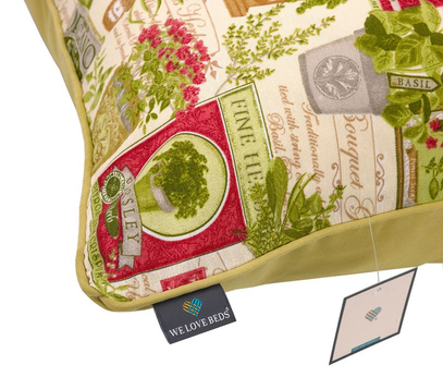 Poduszka dekoracyjna z wkładem Zioła-Herbs 60 x 60 cm  We Love Beds