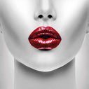 Obraz fotoobraz Red Lips 120x120x2cm Dibond