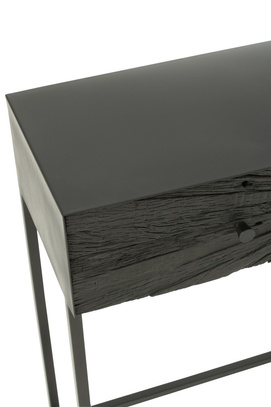 Konsola Shanil drewno naturalne 100x81x33 cm