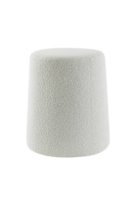 Siedzisko pufa Ø39x45 cm LAURYN bouclé cream Light & Living