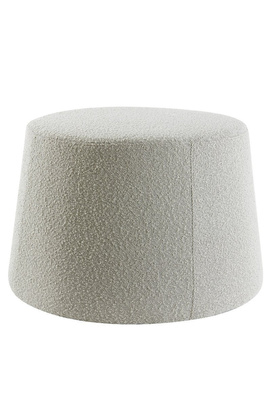 Siedzisko pufa Ø59x38 cm LAURYN bouclé piaskowy Light & Living