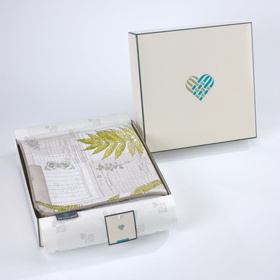 Poduszka dekoracyjna z wkładem Paprocie - Ferns 60 x 60 cm  We Love Beds