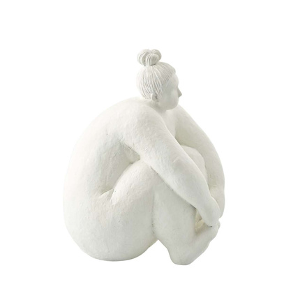 Kobieta figura dekoracyjna biała H24 cm Lene Bjerre 