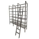 Regał metal 223x45x245cm