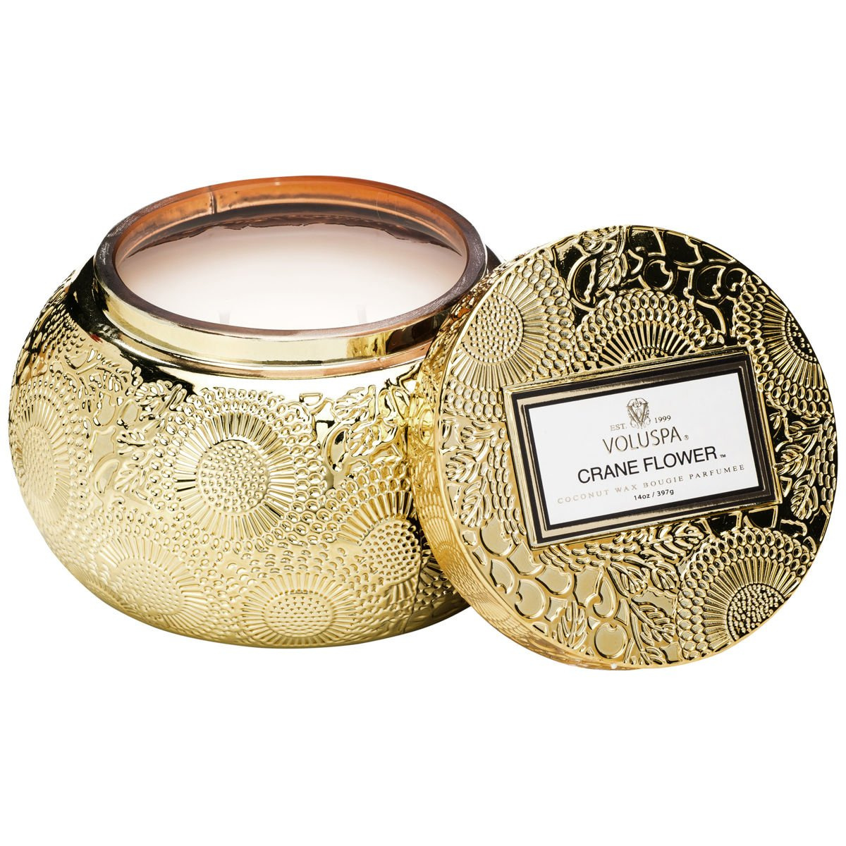 Świeca szklana czarka Crane Flower 397g Voluspa ZAPACHY do domu