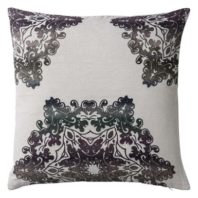 Poduszka dekoracyjna CARA Cushion Purple/Off White 50 x 50 a00001279 Lene Bjerre 